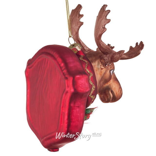 Елочная игрушка Охотничий Трофей 12 см, стекло, подвеска Koopman