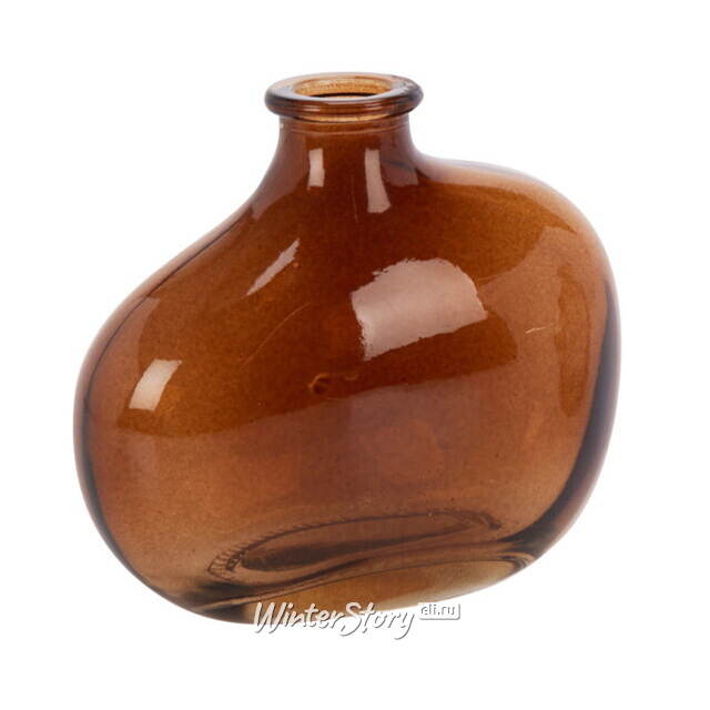 Стеклянная ваза Virdgin - Whispers of Murano10 см янтарный пион Koopman