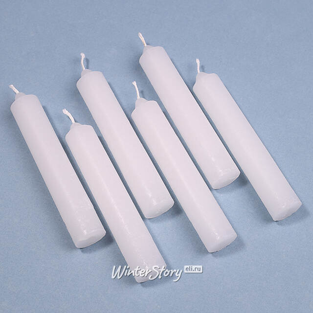 Набор свечей Fiona 12 см, 6 шт, белый Koopman