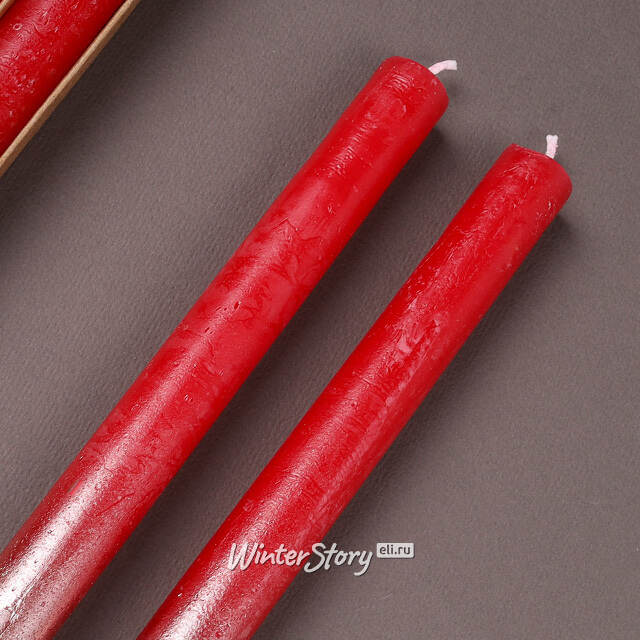 Набор столовых свечей Renee 25 см, 2 шт, красный Koopman (Купман)