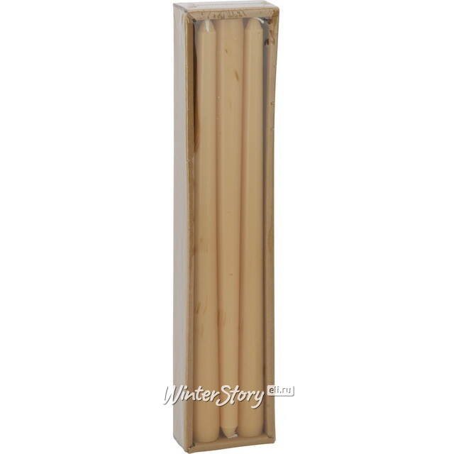 Высокие свечи Лингфилд 30 см, 6 шт, янтарные Koopman