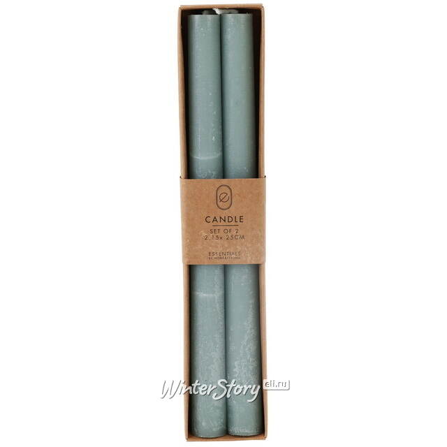 Столовые свечи Ронберг Рустик 25 см, 2 шт, эвкалипт Koopman