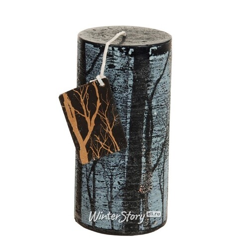 Декоративная свеча Зимний Лес, 140*70 мм, серый Koopman