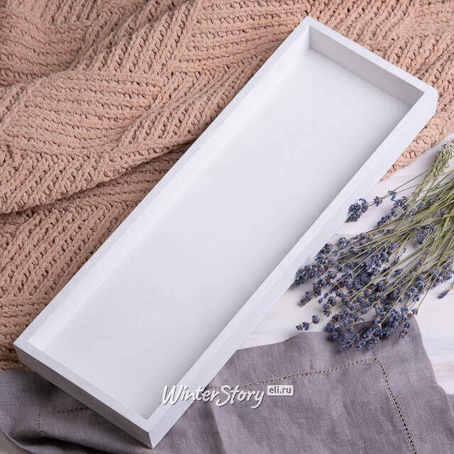 Деревянный поднос Берн 40*14 см белый Koopman (Купман)