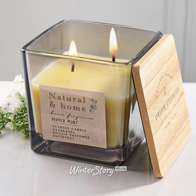Ароматическая свеча Pfeffer Minze 10 см, в стеклянном стакане Koopman