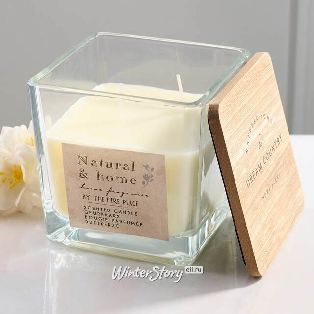 Ароматическая свеча By the Fire Place 10 см, в стеклянном стакане Koopman