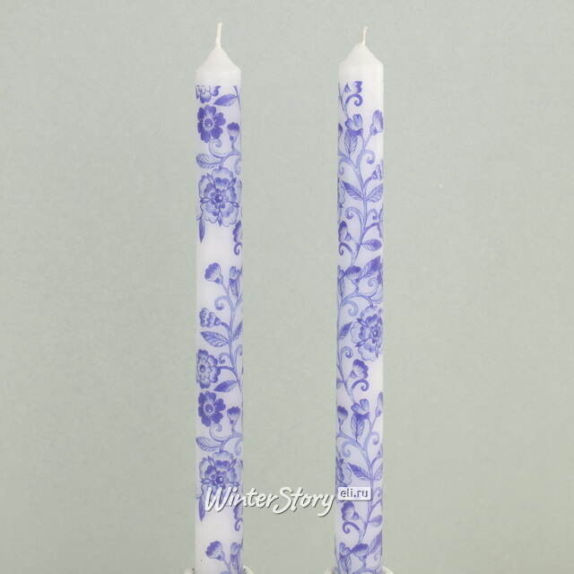 Высокие свечи Romantic Florete 25 см, 2 шт Koopman