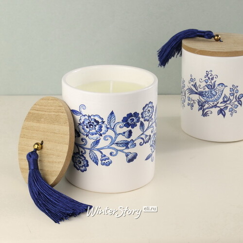 Ароматическая свеча Romantic Florete - Amber&Herbs 10 см Koopman