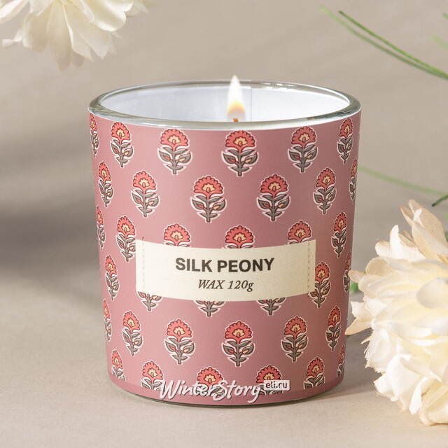 Ароматическая свеча Прованс - Silk Peony 8 см Koopman