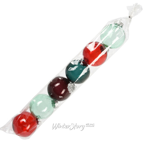 Набор пластиковых шаров Lollipops 7 см, 6 шт Koopman