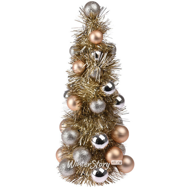 Настольная елка Fevaldo: Gold 33 см, фольга Koopman