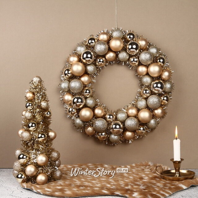 Настольная елка Fevaldo: Gold 33 см, фольга Koopman