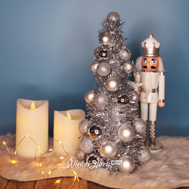 Настольная елка Fevaldo: Silver 33 см, фольга Koopman