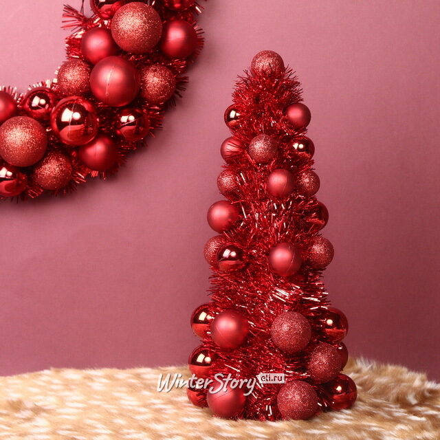 Настольная елка Fevaldo: Ruby 33 см, фольга Koopman