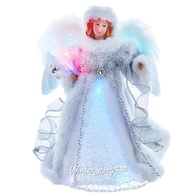 Светящаяся верхушка на елку Ангел Габриэлла 30 см, 7 RGB LED ламп Kurts Adler (Куртс Адлер)