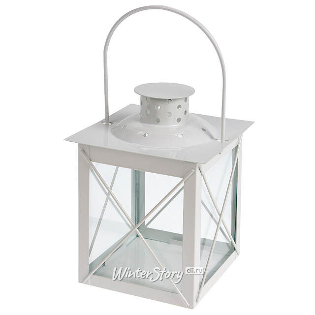 Подсвечник фонарь Стокгольм 15*12 см белый Koopman (Купман)