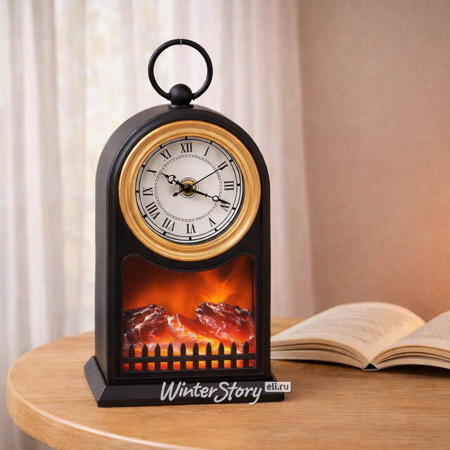 Настольные часы Адальэльма 26*15 см с камином Koopman