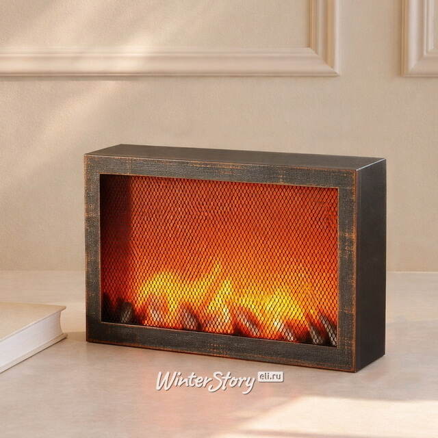 Светодиодный камин Bradburg 30*21 см, на батарейках Koopman