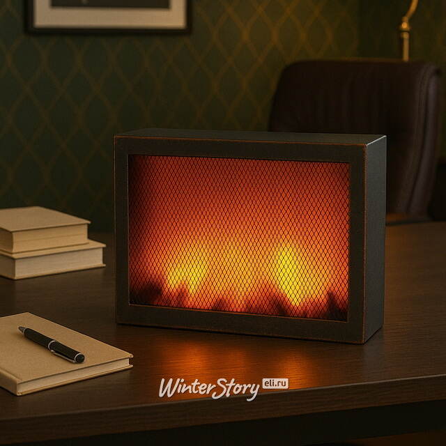 Светодиодный камин Bradburg 30*21 см, на батарейках Koopman