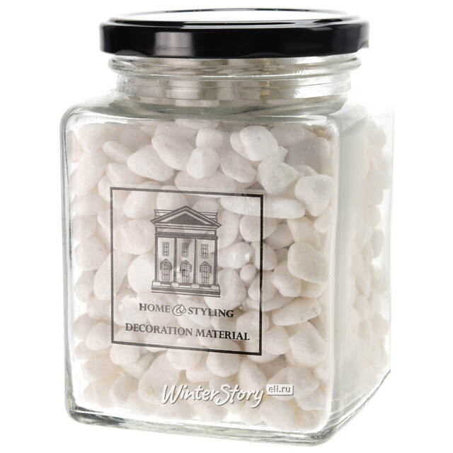Декоративные камушки 1 кг белые Koopman