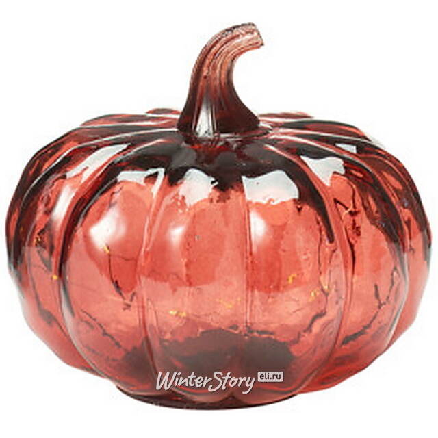 Светящаяся фигурка Тыква Dunkeld 13 см красная, таймер, на батарейках Koopman