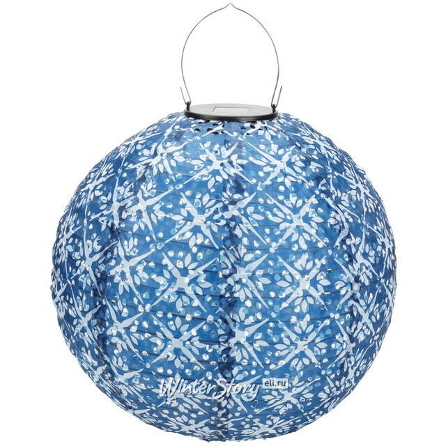 Подвесной светильник на солнечной батарее Solar Vittore 30 см синий, IP44 Koopman