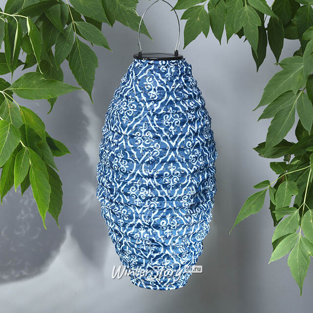 Подвесной светильник на солнечной батарее Solar Vittore 45*20 см синий, IP44 Koopman