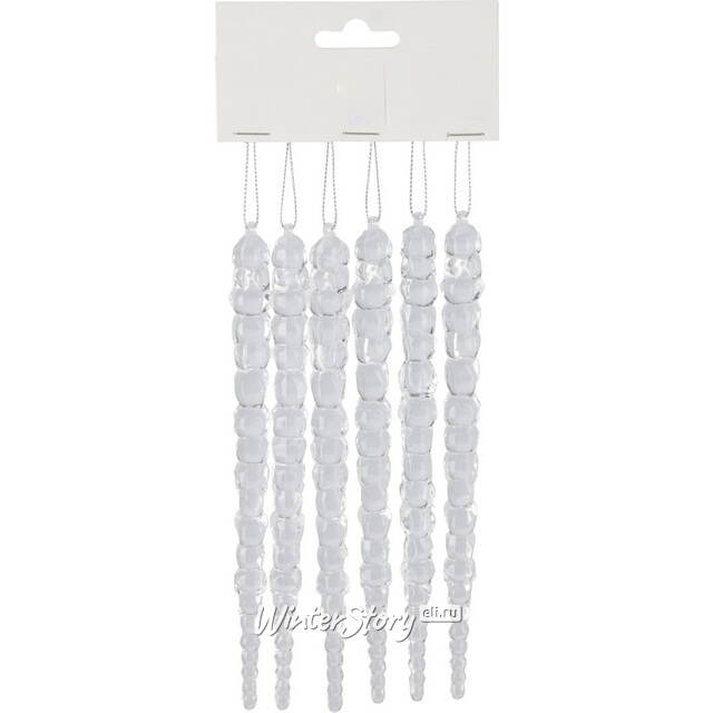 Набор елочных игрушек Сосульки Almaden - Reus 25 см, 6 шт Koopman