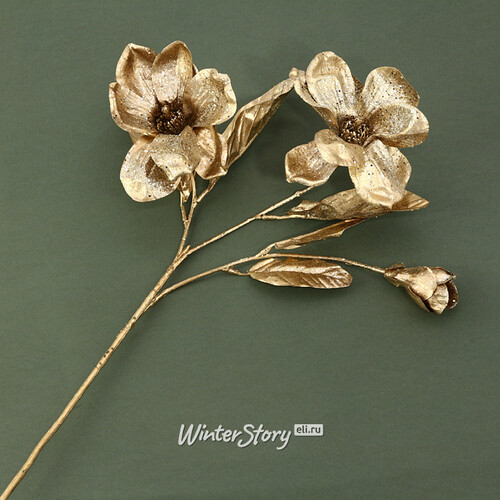 Искусственная ветка Gold Magnolias 60 см Goodwill