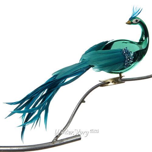 Елочная игрушка Сказочная птица Амаль 25 см, клипса Goodwill