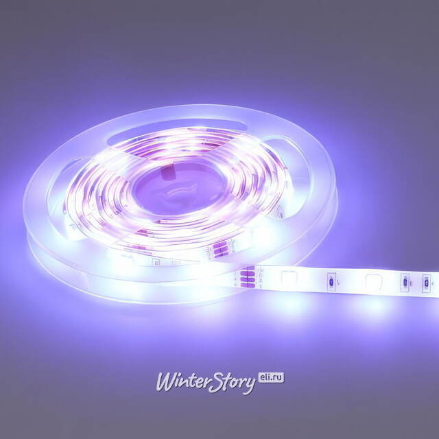 Светодиодная лента Koopman Digital 5 м, 150 RGB LED ламп, 150 теплых белых LED ламп, 150 холодных LED ламп, пульт управления, диммер, на клеевой основе, IP44 Koopman