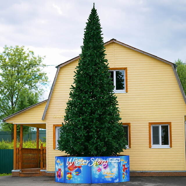Уличная ствольная елка Альпийская 12 м, ПВХ GREEN TREES (Грин Трис)