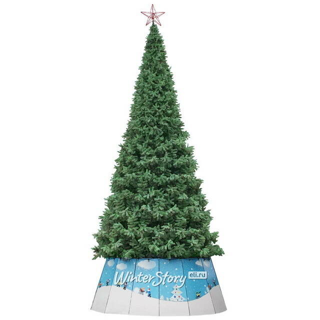 Уличная ствольная елка Альпийская 12 м, ПВХ GREEN TREES (Грин Трис)