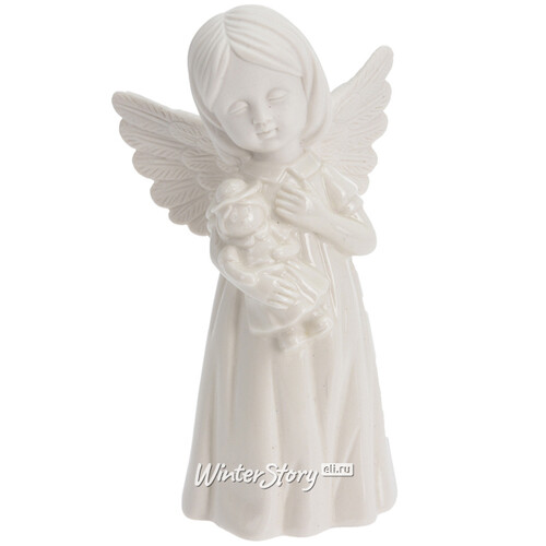 Фарфоровая статуэтка Малышка Ангел 16 см с куклой Koopman
