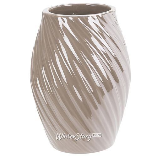 Керамическая ваза Amicitia 16 см жемчужная Koopman