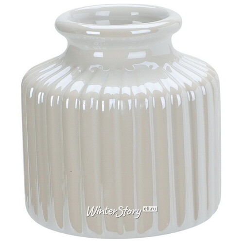 Керамическая ваза Amicitia 8 см кремовая Koopman