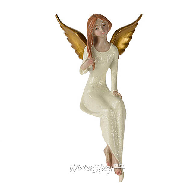 Статуэтка Ангел Шарлотта с золотыми крыльями 16 см Koopman