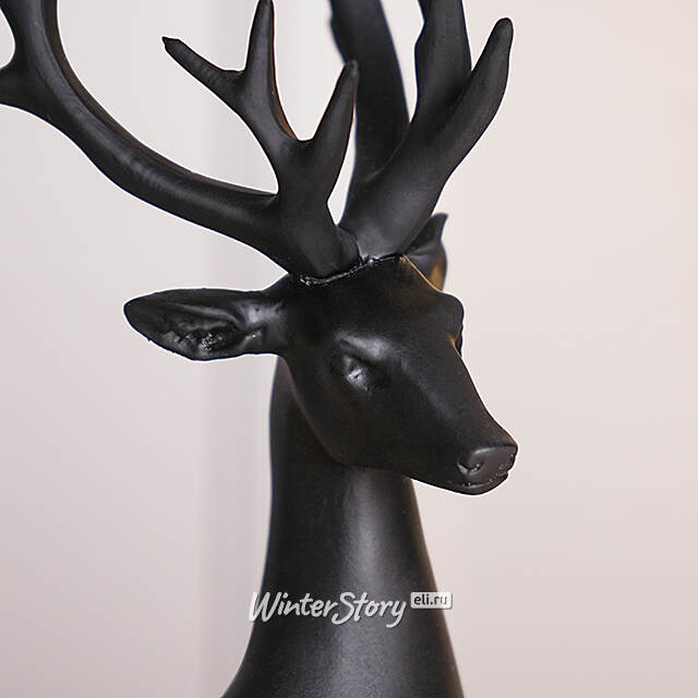 Декоративная фигурка Олень Кензо 21 см черная Koopman