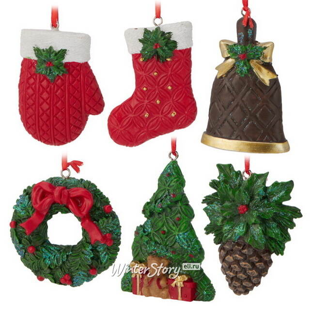 Набор елочных игрушек Favara - Мелодия Рождества, 6 шт Koopman