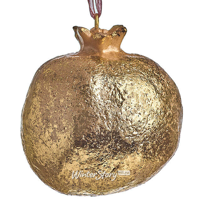 Елочная игрушка Гранат Dulverton 6 см золотая Koopman