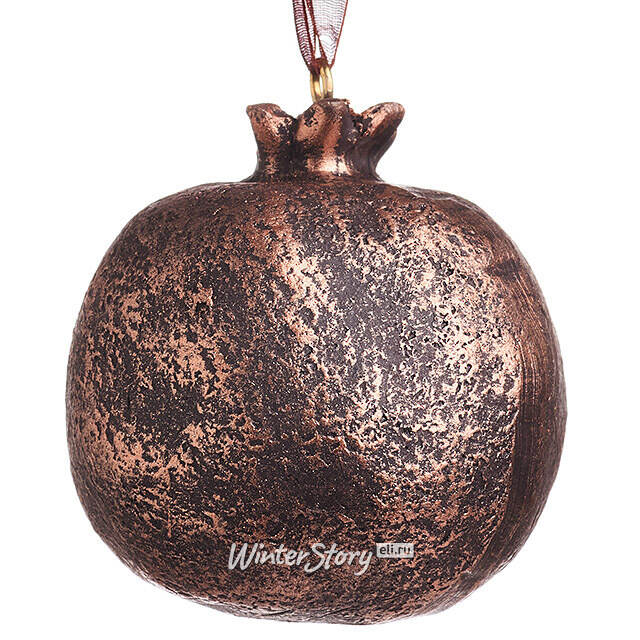 Елочная игрушка Гранат Dulverton 6 см шоколадная Koopman