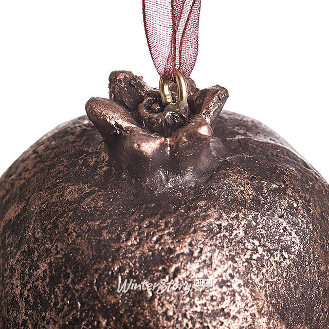 Елочная игрушка Гранат Dulverton 6 см шоколадная Koopman
