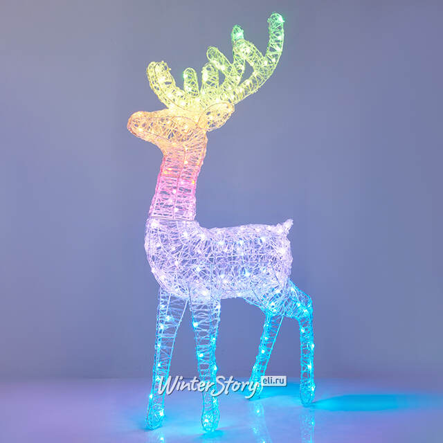Светодиодная фигура Олень Nordlys 120 см, 165 RGB LED ламп, таймер, IP44 Koopman (Купман)