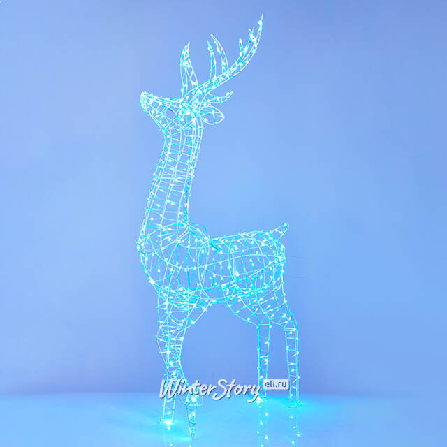 Светодиодная фигура Олень Elias 150 см, 376 RGB LED ламп, таймер, IP44 Koopman