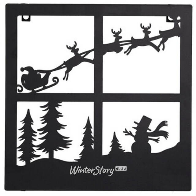 Настенное украшение Светильник Dedham 32 см, 20 теплых белых LED ламп, на батарейках, таймер Koopman