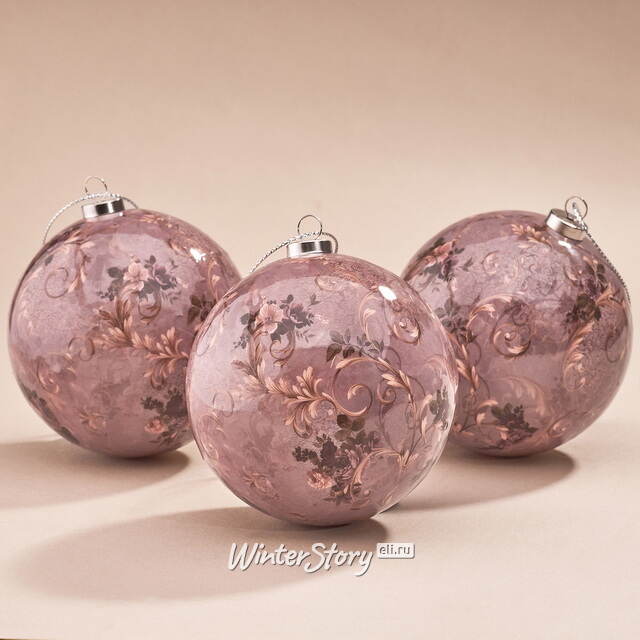 Набор елочных шаров Ноэльмо 8 см, 3 шт Koopman