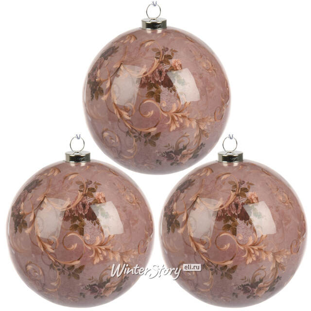 Набор елочных шаров Ноэльмо 8 см, 3 шт Koopman