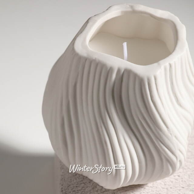 Свеча в стакане Flourish 9 см белая Koopman (Купман)