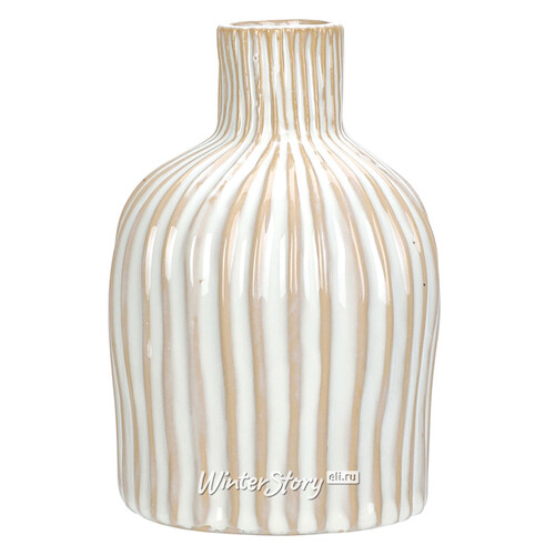 Керамическа ваза-подсвечник Ratio 15 см белая Koopman