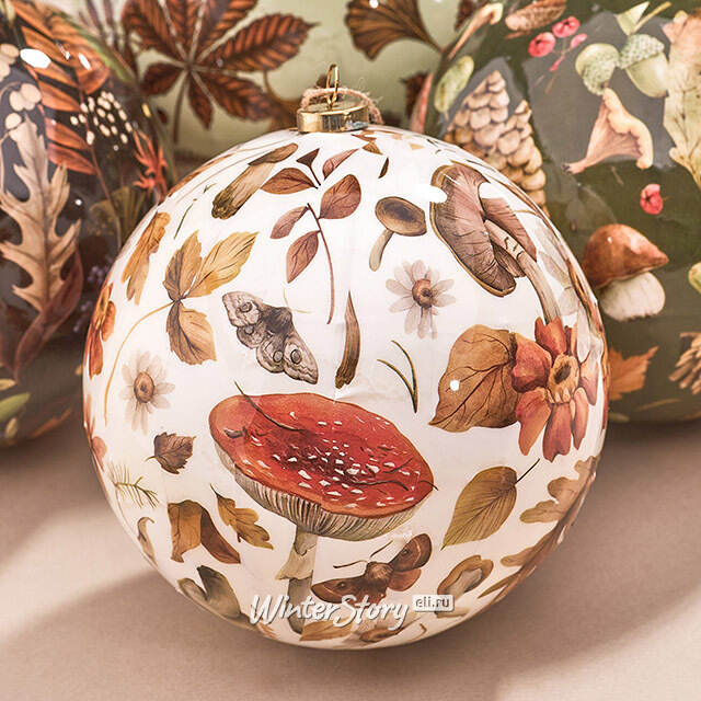 Набор елочных шаров Осень в лесах Консберга 10 см, 4 шт Koopman